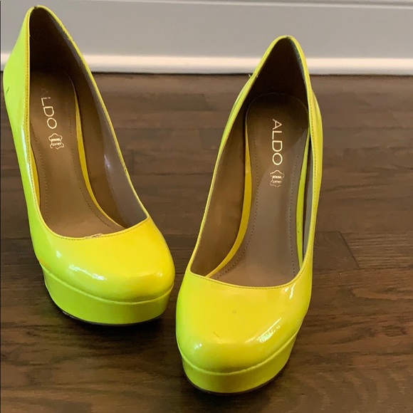 Aldo Shoes - Neon Yellow Pumps